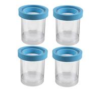 TOYANDONA 4pcs Aquarium Floating Fish Breeding Boxes Large Blue Plastic Isolation Hatchery Incubator for Guppy Betta Shrimp Clownfish Fry Protection with Transparent Easy-clean Design