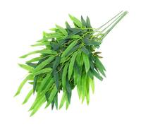 TOYANDONA 4pcs Artificial Bamboo Stalks Realistic Faux Bamboo Leaves for Indoor Outdoor Home Wedding Party Garden Decoration Low Maintenance No Watering Required