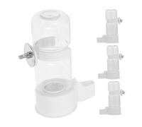 TOYANDONA 4pcs Automatic Bird Water Dispenser Elegant Practical Water Feeder for All Bird Species Durable Construction Compatibility for Parakeets Budgies Cockatiels No Mess Design