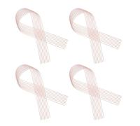 TOYANDONA 4Pcs Ballet Pointe Shoes Elastic Bands Pink Stretch Ribbon for Ballet Training, Invisible Dance Shoe Straps, Sturdy Elastic Stretch Bands for Dancers
