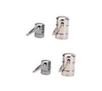 TOYANDONA 4pcs Banjo Strap Lock Metal Strap Lock Easy to Install for Acoustic Guitar
