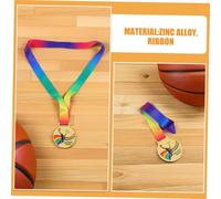 TOYANDONA 4pcs Basketball Awards Medals with Lanyards Durable Zinc Alloy Gold Medals for Sports Competitions School Tournaments Community Events and Team Spirit Celebrations