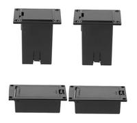 TOYANDONA 4pcs Battery Box Plastic Case Holder for Guitar Bass Pickup Battery Case for Musical Instruments