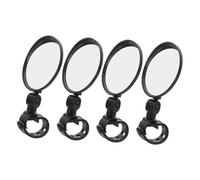 TOYANDONA 4pcs Bicycle Handlebar Mirrors Adjustable Wide Angle Convex Rearview for Electric and Mountain Bikes with Plastic Lens Enhanced Visibility and Blind Spot Reduction
