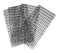 TOYANDONA 4pcs Black Aquarium Grid Divider Filter Plates Fish Tank Bottom Partition Mesh Tray for Aquatic Landscaping and Filtration in Freshwater Tanks
