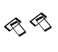 TOYANDONA 4pcs Black Flat Double Coil Pickup Mounting for Electric Guitar Frame Replacement for Broken Pickup