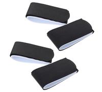 TOYANDONA 4Pcs Black Multi-Function Nylon Snowboard Straps for Skiing Board Supply, Versatile Sled Fixing Bands and Skis Accessories for Winter Sports Storage and Transport