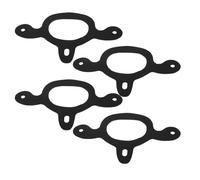 TOYANDONA 4pcs Black Rubber Spur Straps for Boots, Easy to Attach with 3 Point Secure Tie down Design, for Western Horse Riding and Casual Outings, Riding Stability for Men and Women