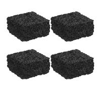 TOYANDONA 4pcs Black Volcanic Stone Aromatherapy Diffuser Cubes, Portable Lava Rock Essential Oil Diffuser Enhanced Scent Distribution, for Home and Business Trips, Natural Mineral Ambiance