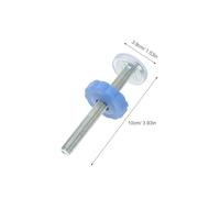 TOYANDONA 4pcs Blue Threaded Spindle Rod Screws for Stair Gate Replacement Parts Pressure Mounted Gate Fixing Kit with Adjustable Feet for Safety Barriers