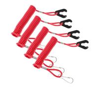 TOYANDONA 4Pcs Boat Engine Lanyard Safety Cord Emergency Stop Switch Accessory with Wrist Strap for Quick Engine Shutdown Motorboats