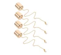 TOYANDONA 4pcs Brass Candle Snuffer with Coating Artisan Crafted Flame Extinguisher Caps for Oil Lamps Tiki Torches Candles Decorative