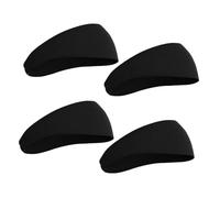 TOYANDONA 4pcs Breathable Elastic Sports Headbands for Men Wide Edge Sweatbands for Running Gym Outdoor Activities Comfortable Hair Bands for Sweat Absorption and Hair Control