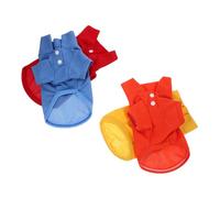 TOYANDONA 4pcs Breathable Puppy Sweatshirt Lightweight Dog Clothes Comfortable Pet Shirts for Dogs Xs in Blue Yellow