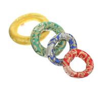 TOYANDONA 4pcs Buddhist Sound Bowl Mat Decorative Bowl Holder Soft Cushion for Meditation Prayer Use Random Color