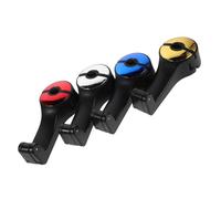 TOYANDONA 4Pcs Car Headrest Hooks Set with 360° Rotation Adjustable Storage Hangers for Backseat Purse Holder Grocery Bags Backpack Organizer, Silver Gold Blue Red