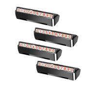 TOYANDONA 4Pcs Car Temporary Parking Phone Number Cards Hidden Privacy Protection Auto Parking Signs Abs Material for Private Vehicles
