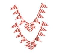 TOYANDONA 4pcs Carnival Circus Pennant Banner Striped Bunting Flags for Birthday Party Decorations Festival Hanging Garland Reusable Paper Material