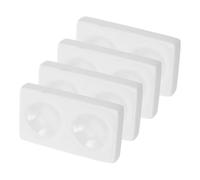 TOYANDONA 4PCS Ceramic Laboratory Spotting Plates Porcelain Reaction Dishes for Chemical Experiments Color Comparison Sample Analysis Trays for Accurate Scientific Testing