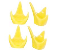 TOYANDONA 4pcs Ceramic Ocarina Stand Unique Shaped Holder for Ocarinas Decorative Display for Music Lovers and Collectors