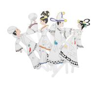 TOYANDONA 4pcs Chinese Shadow Puppets Kit for DIY Hand Painted Character Puppet Crafts Beginner Friendly Traditional Shadow Prop to Enhance Cultural Education and Creative Expression