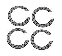 TOYANDONA 4pcs Classical Guitar Sound Hole Rosette Stickers Acoustic Guitar Decor Accessory Thin Self-adhesive Inlay Decal for Music Lovers