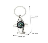 TOYANDONA 4pcs Compass Keychain for Men Pocket Compass with Hanging Key Ring Portable Travel Navigation Tool and Outdoor Gift