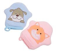 TOYANDONA 4pcs Cotton Bathing Towels Deep Scrubbing Gloves for Back Scrubber Glove Practical Body Brush for Bathing Shower Creative Bath Scrubber for Exfoliating Body Scrub