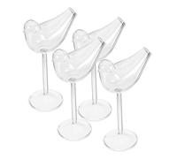 TOYANDONA 4pcs Creative Smoke Cocktail Glasses Transparent Drinking Cups for Red Wine Brandy Juice Tea Easy to Clean and Store for Parties Weddings Family Gatherings