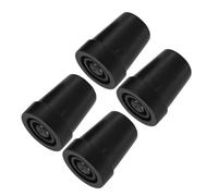 TOYANDONA 4pcs Crutch Slip Foot Pad Heavy Duty Plastic Replacement Tips for Walking Stick Rubbers Cane Tip Protector for Stability Walking Canes
