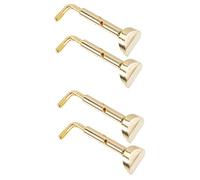 TOYANDONA 4pcs Custom Violin Parts Metal Violin Chin Rest Screws Easy Install Clip