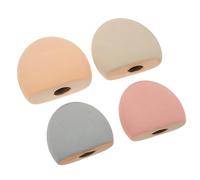 TOYANDONA 4pcs Decorative Aquarium Stones Set Colorful Smooth Polished Pebbles in Medium Pink Blue Plus Large Yellow Green for Fish Tank Landscape and Terrarium Ornament