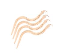 TOYANDONA 4pcs DIY Wooden Flexible Snake for Jointed Blank Wood Animal Model for Painting Creative Art Project Detachable Assembly Educational Craft Kit for Ages