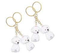 TOYANDONA 4pcs Dog Hair Storage Keychain Pet Hair Keepsake Keychain Preserve Portable Abs Capsule Design Decorative Purposes for Dog Lovers and Owners