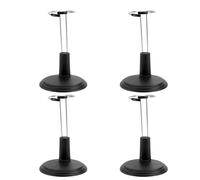 TOYANDONA 4 Pcs Doll Stand Display Holder, Black Adjustable Bracket Support for 6-8 Inch Dolls, Creative Storage Stand for Home Shop Accessories