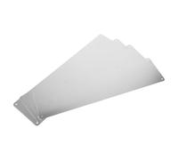 TOYANDONA 4pcs Door Bottom Protector Plate Rounded Edge for Metal and Wood Gates, Aluminium Kick Plates for Exterior Doors Providing Protection Against Daily Wear and Preventing Injuries