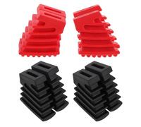 TOYANDONA 4pcs Drum Stand Feet Black Red Drum Rack Leg Covers Plastic Protectors Stand Parts for Percussion Accessories