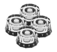 TOYANDONA 4pcs Electric Guitar Bass Knobs Volume Tone Control Caps Acrylic Guitar Potentiometer Knobs