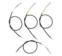 TOYANDONA 4pcs Electric Guitar Pickup Wiring Harness 4-core Shielded Cable 45cm Guitar Circuit Repair Accessory Patch Cable Instruments
