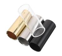 TOYANDONA 4pcs Electric Guitar Slide Finger Slides for String Sliders Country Styles Music Instrument Acoustic Accessories Guitar Metal for Acoustic