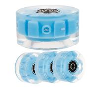 TOYANDONA 4pcs Flash Roller Skating Wheels with LED Lights PU Inline Skate Accessories for Smooth Gliding and Night Safety Easy to Install and Highly Wear Resistant