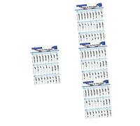 TOYANDONA 4pcs Flute Chord Chart for Beginner Portable Practice Chart Coated Paper Clarinet Finger Guide for Music Learning