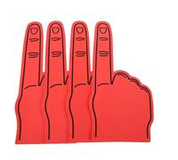 TOYANDONA 4pcs Giant Foam Finger Lightweight Eva Cheerleading Hands for Sports Events Team Spirit School Activities and Theme Parties Bright Colors Comfortable Fit