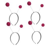 TOYANDONA 4pcs Glitter Foam Ball Headbands for Women Lightweight Comfortable Party Hair Accessories for Halloween Cosplay Spring Costume