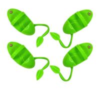 TOYANDONA 4pcs Green Finch Cuttlebone Holder Bird Perch with Storage Rack Abs Material for Budgies and Lovebird Enhancing Chewing Experience and Fruit Vegetable Storage