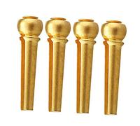 TOYANDONA 4pcs Guitar Bridge Pins Guitar String Studs High Purity Brass Folk Acoustic