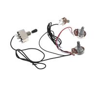 TOYANDONA 4pcs Guitar Control Circuit Potentiometer Way Switch Chrome for Sound Control Use in Electric Guitar Wiring Harness