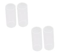 TOYANDONA 4pcs Guitar Slide Glass Bottleneck Standard Glass Guitar Slide for Playing Acoustic Electric