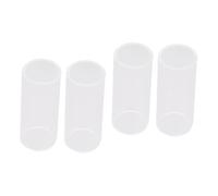 TOYANDONA 4pcs Guitar Slide Glass Bottleneck Standard Slide for Guitar Accessories for Blues and Playing