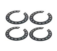 TOYANDONA 4pcs Guitar Sound Hole Decal Rosette Sticker Decorative Inlay for Acoustic and Classical Guitars